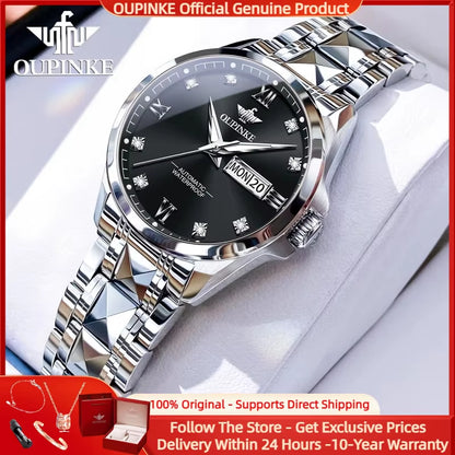 Imported Japan Automatic Movement Watch for Women Sapphire Mirror 50ATM Waterproof Ladies Wristwatch Original 2024 NEW