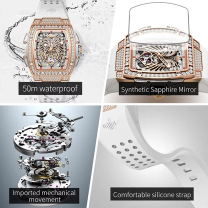 3225 Women'S Watch Luxury Imported Automatic Mechanical Watch Elegant Skeleton Butterfly Design Waterproof Women Watch