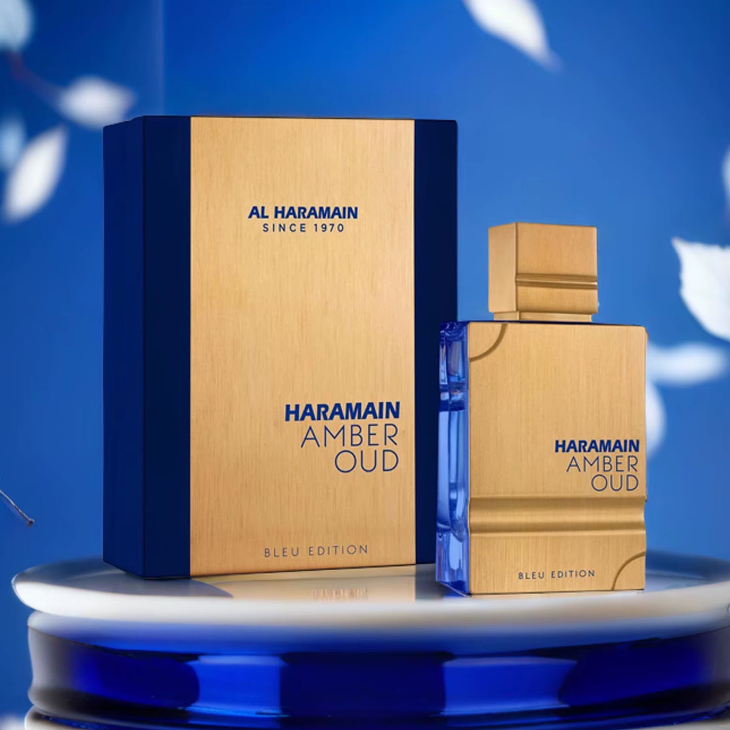 Al Haramain Oud Blue Edition Eau De Parfum Toilette Spray for Men Cologne 2.0 Oounce Long-Lasting Fragrance Best Lover Gift