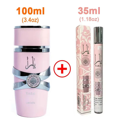 100Ml Arab Perfumes Floral Scent Lasting Fragrance Pheromone Eau De Parfum Men Women High Quality Gift Balminess Deodorants Pink