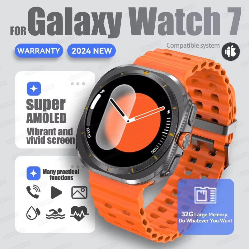 DT Watch Ultra 47Mm 32Gb Memory Local Music Bluetooth Call Compass 3D Menu Bluetooth Smart Watch for Samsung for Men Women 2024