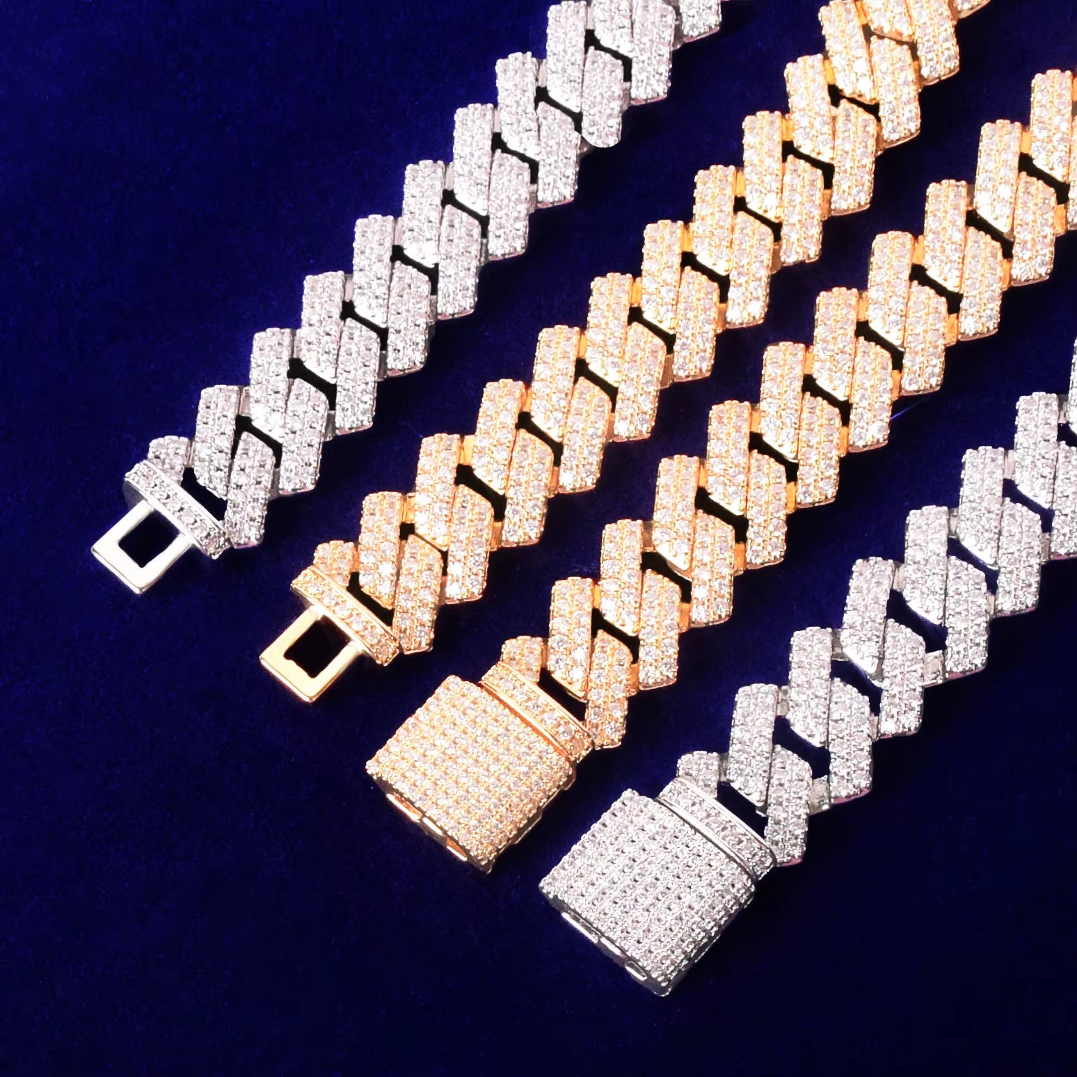 Miami Cuban Link Chain for Men Necklace Choker Charms Gold Color Iced Out Fashion Jewelry 2021 Trend