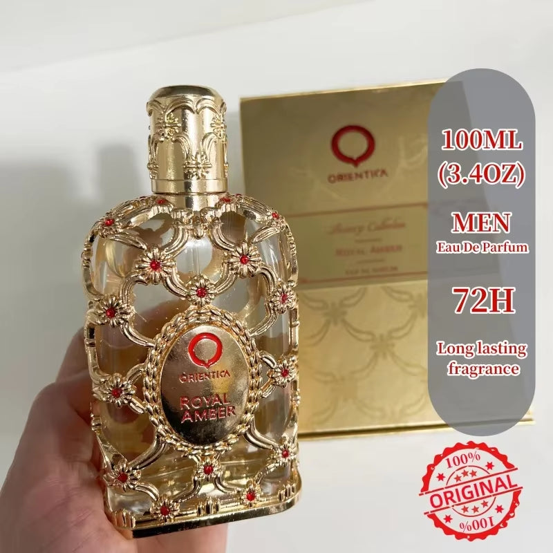 100ML Long-Lasting Fragrance Cologne Perfume Originais Orientica Royal Amber Rouge Oud Saffron Men Women Eau De Parfum Neutral