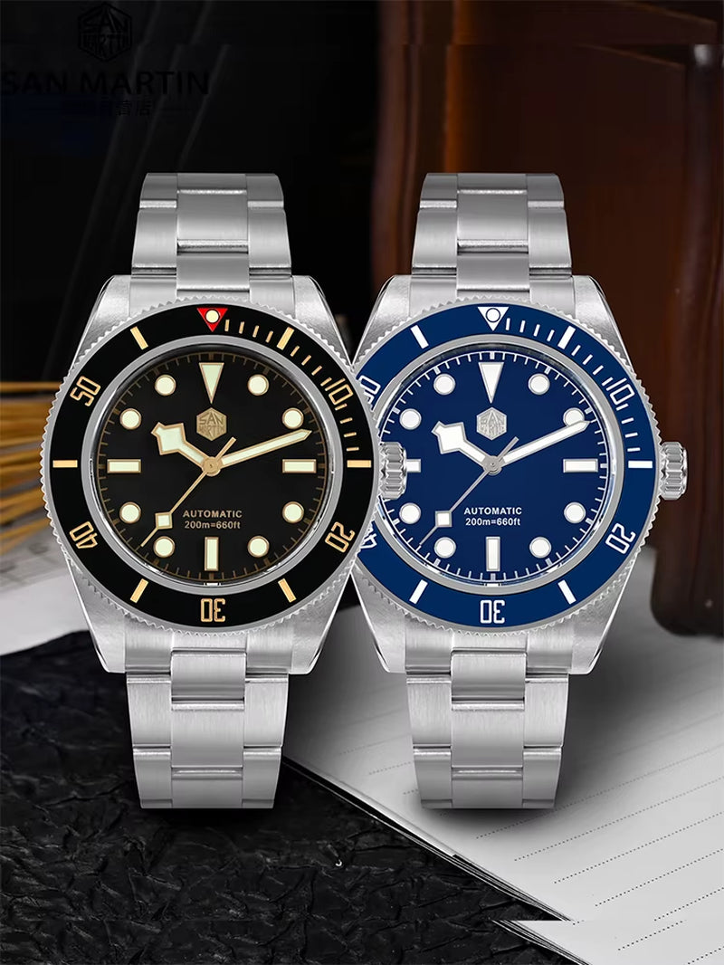 New 40Mm BB58 Retro Luxury Diver Watch NH35 Automatic Mechanical Watches for Men Sapphire Luminous 20Bar Reloj SN0008