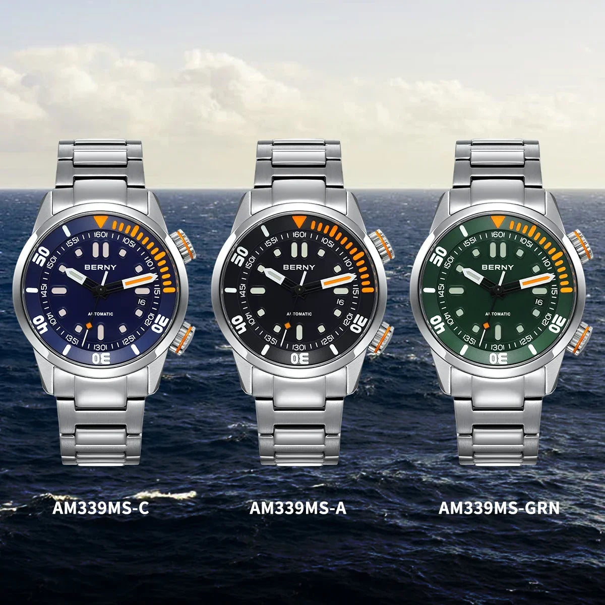 Automatic Dive Watch for Men Super Luminous Original Design 20ATM Man Wristwatch Sapphire Swim Sport Mechanical Male Watch