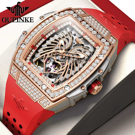 3225 Women'S Watch Luxury Imported Automatic Mechanical Watch Elegant Skeleton Butterfly Design Waterproof Women Watch