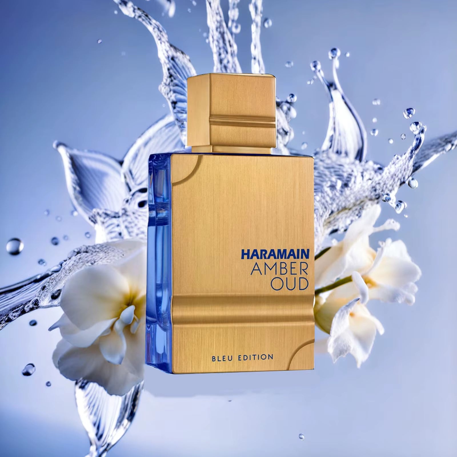 Al Haramain Oud Blue Edition Eau De Parfum Toilette Spray for Men Cologne 2.0 Oounce Long-Lasting Fragrance Best Lover Gift