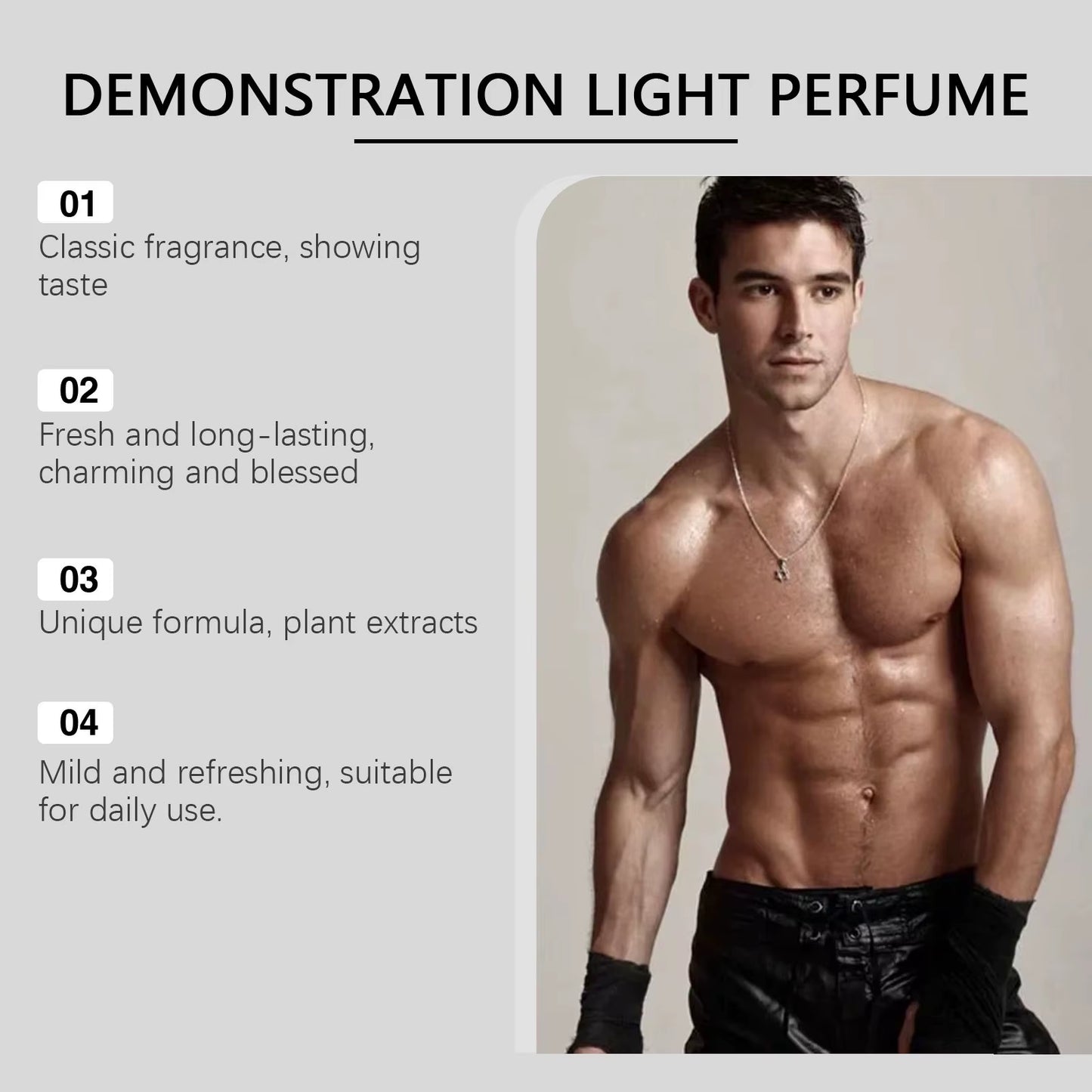 50Ml Men Cologne Charming Perfume Lasting Pheromone Natural Fresh Scent Deodorant Dating Attract Flirting Perfume Spray