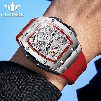 3213 Brand Original Automatic Wrist Watch Men High-End Luxury Hollow Out Chronograph Waterproof Men'S Mechanical Watches