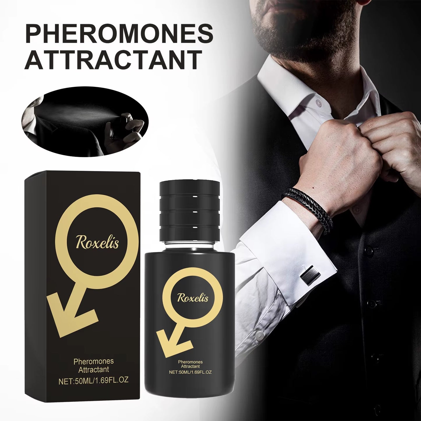 50Ml Men Pheromone Perfume Spray Charming Long Lasting Fragrace anti Sweat Body Flirting Dating Romantic Scent Perfume