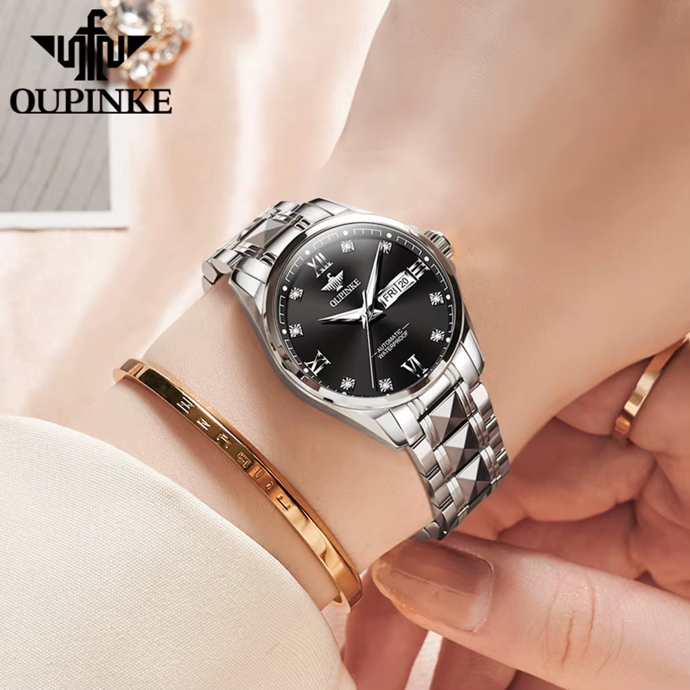 Imported Japan Automatic Movement Watch for Women Sapphire Mirror 50ATM Waterproof Ladies Wristwatch Original 2024 NEW