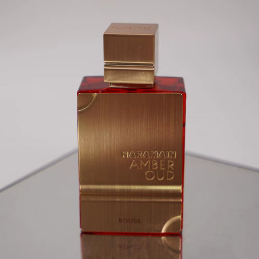 Al Haramain Amber Oud Rouge Edition for Men and Women Eau De Toilette Spray 2.0 OZ Long-Lasting Fragrance Best Christmas Gift