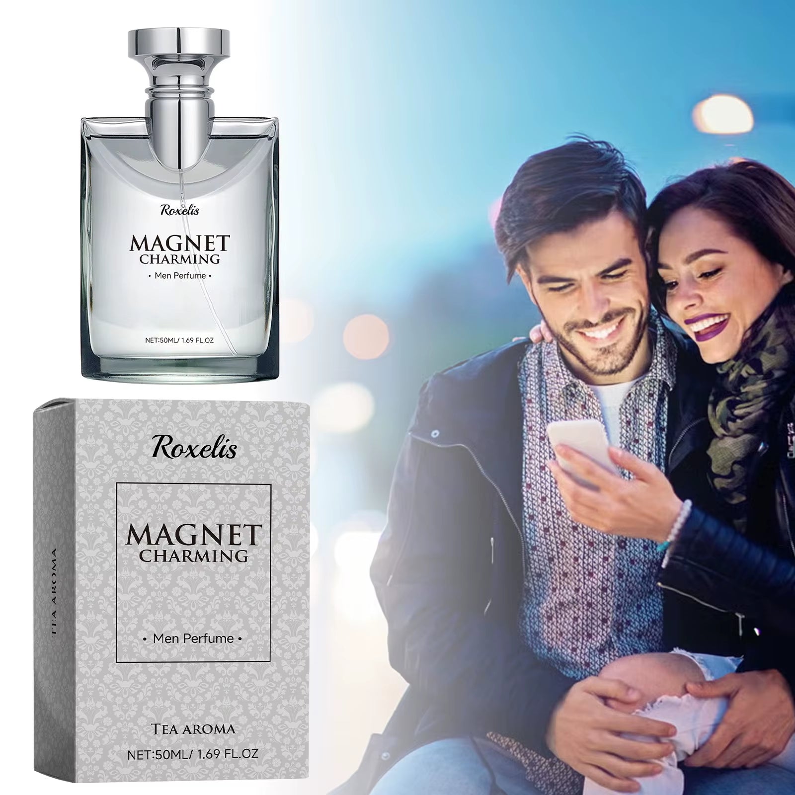 50Ml Magnet Charming Men Perfume Tea Aroma Lasting Fragrance Pheromone Dating Bussiness Flirting Glamour Release Perfume