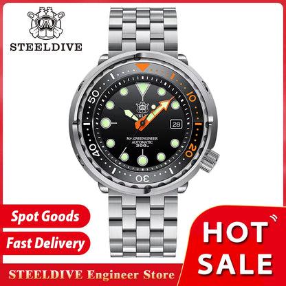 New Tuna Can Classic Watch for Men  SD1975C Super Luminous Ceramic Bezel 300M Waterproof NH35 Movement Dive Wristwatch