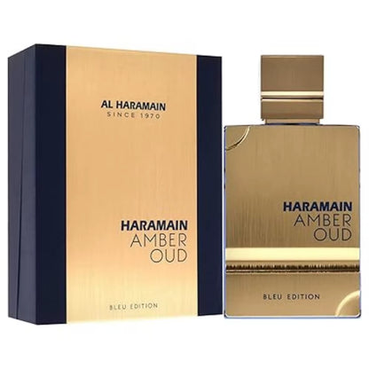 Al Haramain Oud Blue Edition Eau De Parfum Toilette Spray for Men Cologne 2.0 Oounce Long-Lasting Fragrance Best Lover Gift