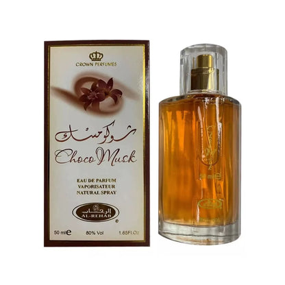 50Ml Hot Sales Al-Rehab Choco Musk Eau De Parfum Spray for Women Arabian Dubai Perfume Cologne Fragrance Luxury Crown Perfumes A