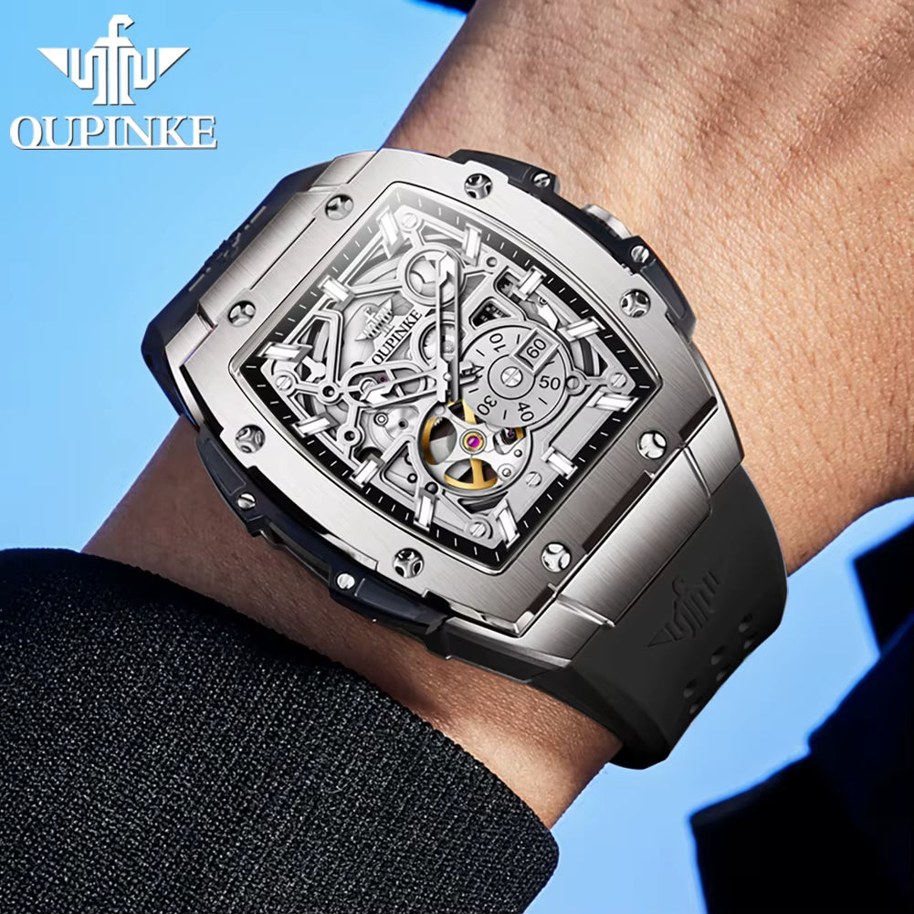 3213 Brand Original Automatic Wrist Watch Men High-End Luxury Hollow Out Chronograph Waterproof Men'S Mechanical Watches