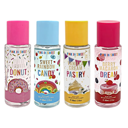 4Pcs Gift Set Women'S Sweet Fragrance Spray - Long-Lasting and Refreshing Scent for Dating - Woman Perfume - 4×60Ml/4×2Fl.Oz