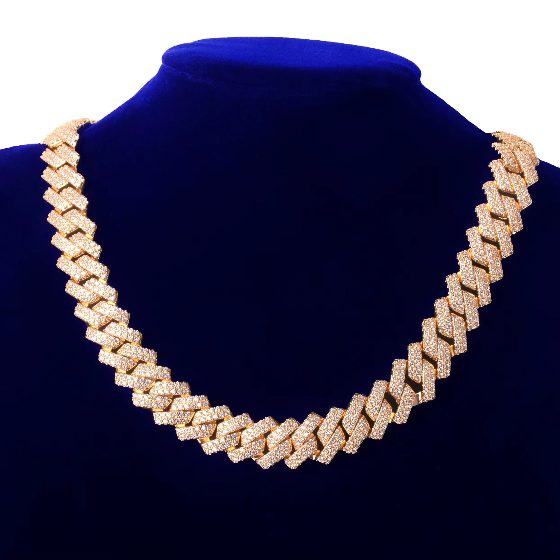 Miami Cuban Link Chain for Men Necklace Choker Charms Gold Color Iced Out Fashion Jewelry 2021 Trend