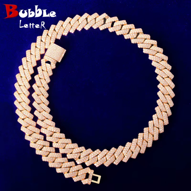 Miami Cuban Link Chain for Men Necklace Choker Charms Gold Color Iced Out Fashion Jewelry 2021 Trend