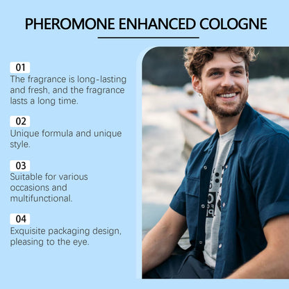 50Ml Cologne Pheromone Perfume Sexy Dating Natural Long Lasting Fragrance Floral Scent Flirting Romance Men Perfume Mist