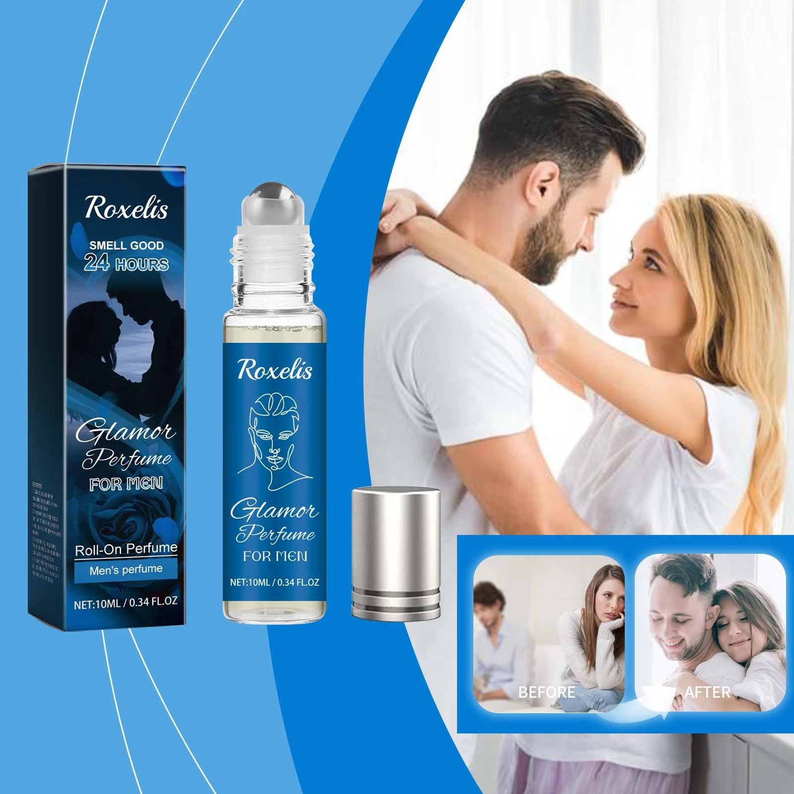 Pheromone Roller Perfume for Men Womens Sex Long Lasting Stimulating Flirting Glamour Dating Fragrance Attraction Erotic Perfum