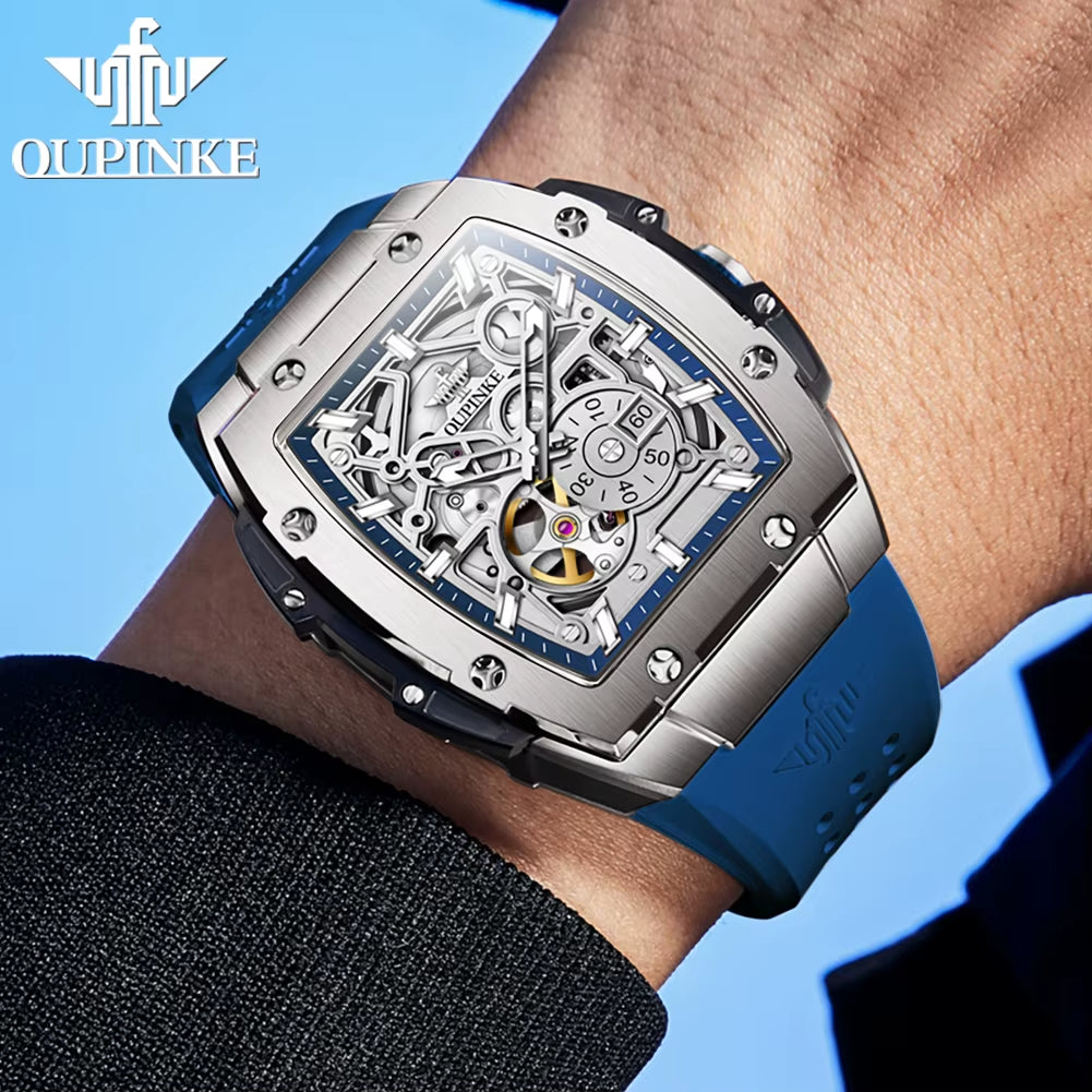 3213 Brand Original Automatic Wrist Watch Men High-End Luxury Hollow Out Chronograph Waterproof Men'S Mechanical Watches