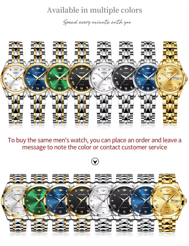 3171 Mechanical Watch for Women Imported MIYOTA Movement Dual Calendar Waterproof Automatic Ladies Watch