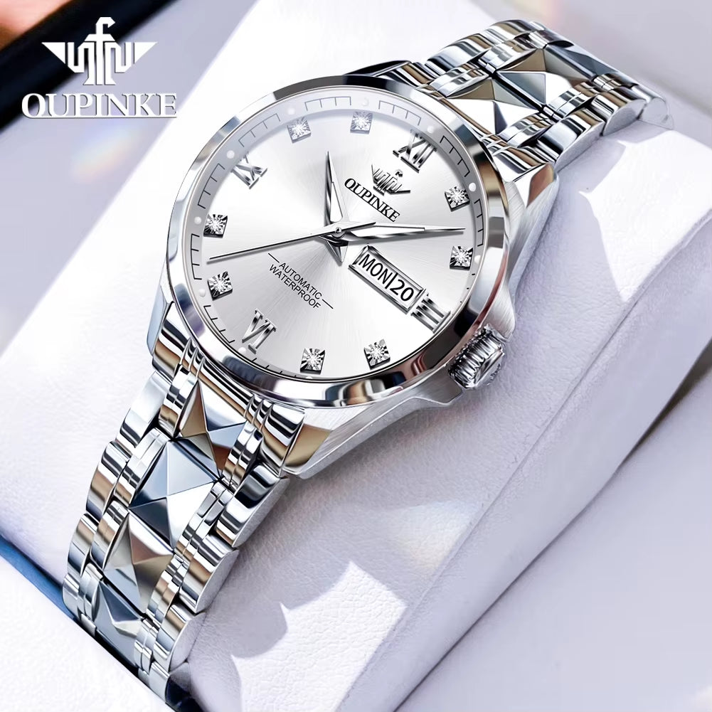 Imported Japan Automatic Movement Watch for Women Sapphire Mirror 50ATM Waterproof Ladies Wristwatch Original 2024 NEW