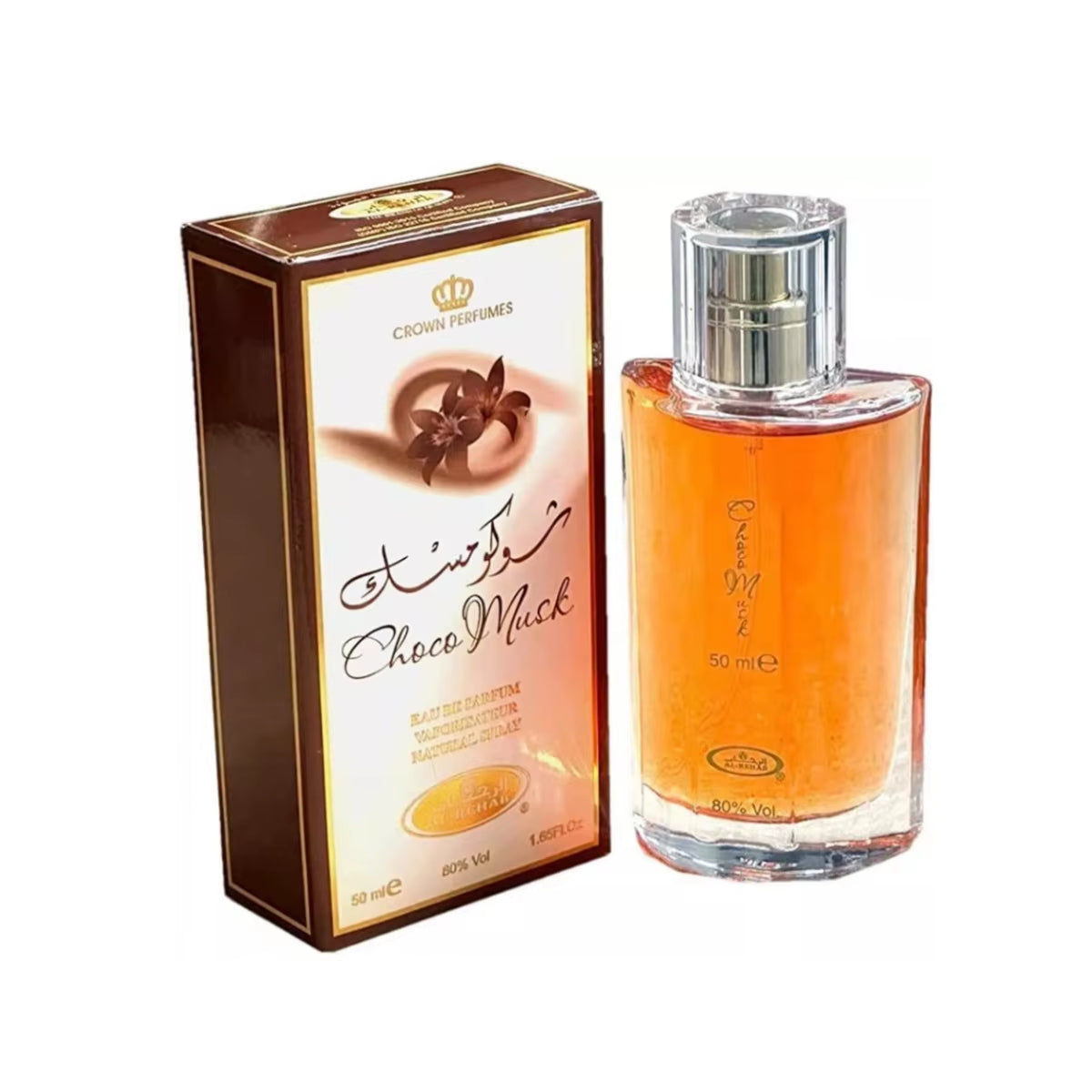 50Ml Hot Sales Al-Rehab Choco Musk Eau De Parfum Spray for Women Arabian Dubai Perfume Cologne Fragrance Luxury Crown Perfumes A