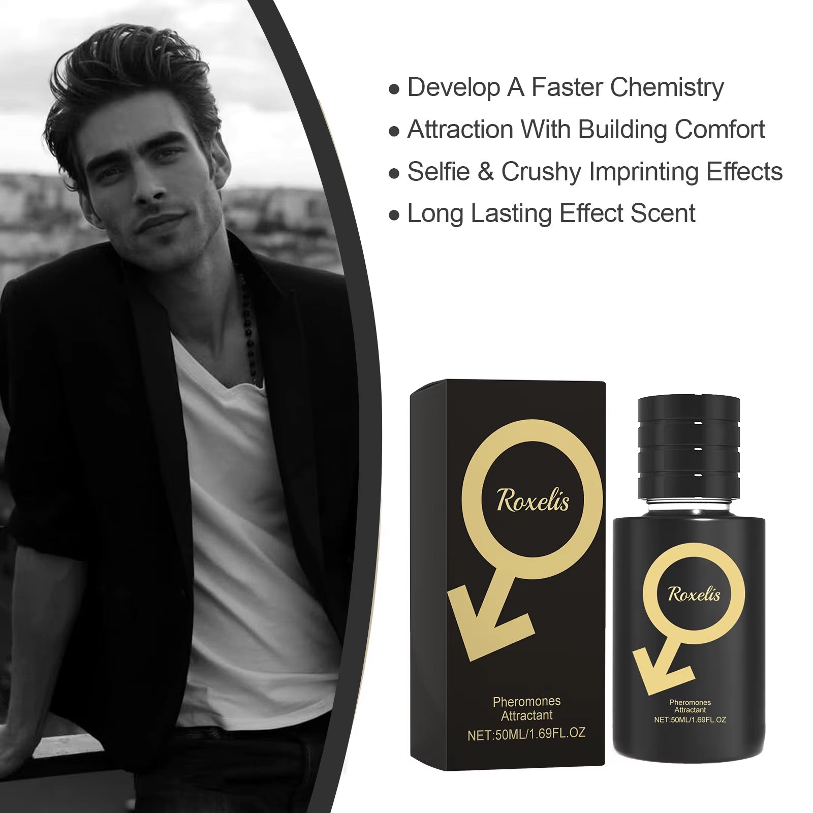 50Ml Men Pheromone Perfume Spray Charming Long Lasting Fragrace anti Sweat Body Flirting Dating Romantic Scent Perfume