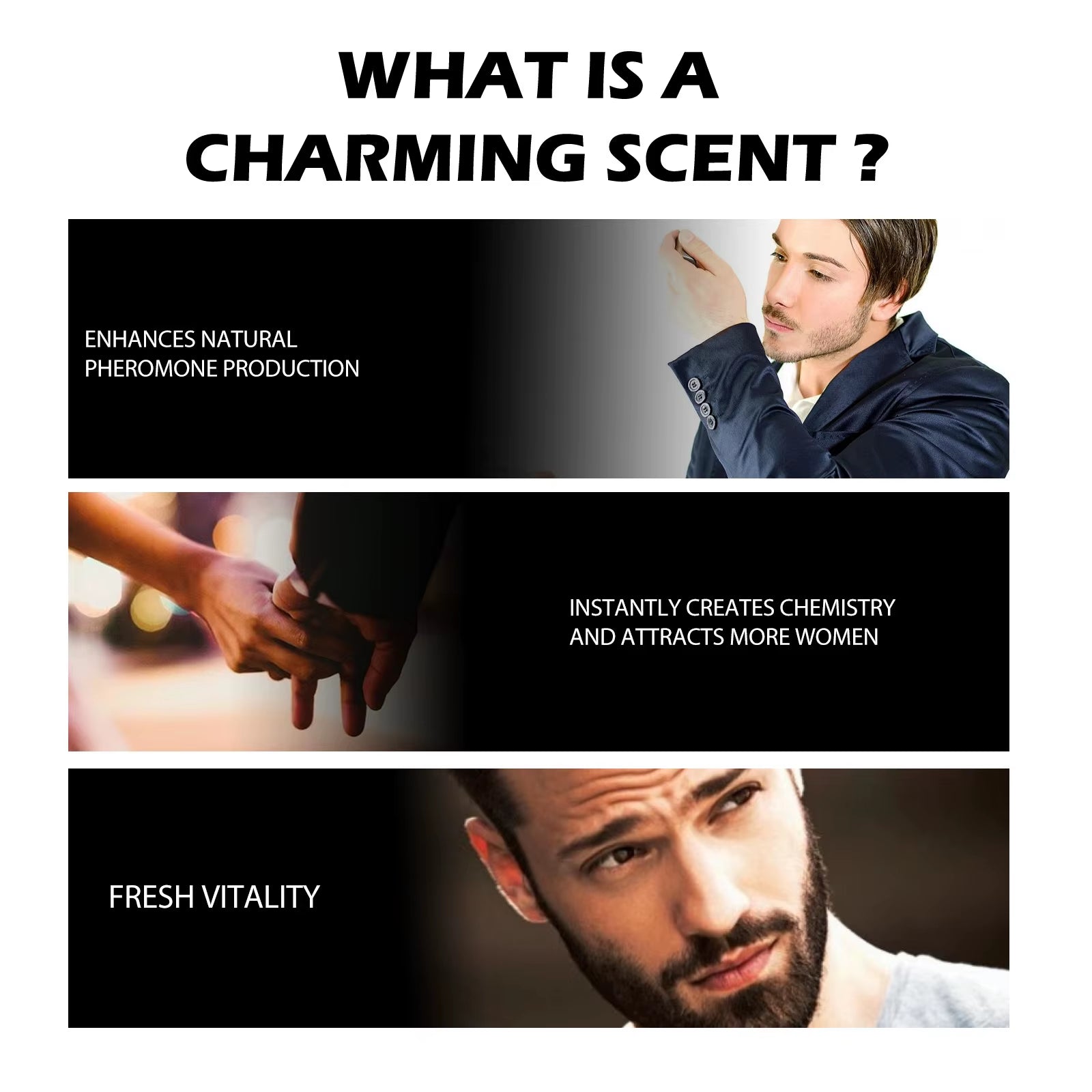 30Ml Men Charming Perfume Body Spray Long Lasting Fragrance Wood Floral Scent Fresh Daily Dating Flirting Attract Women