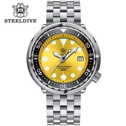 New Tuna Can Classic Watch for Men  SD1975C Super Luminous Ceramic Bezel 300M Waterproof NH35 Movement Dive Wristwatch