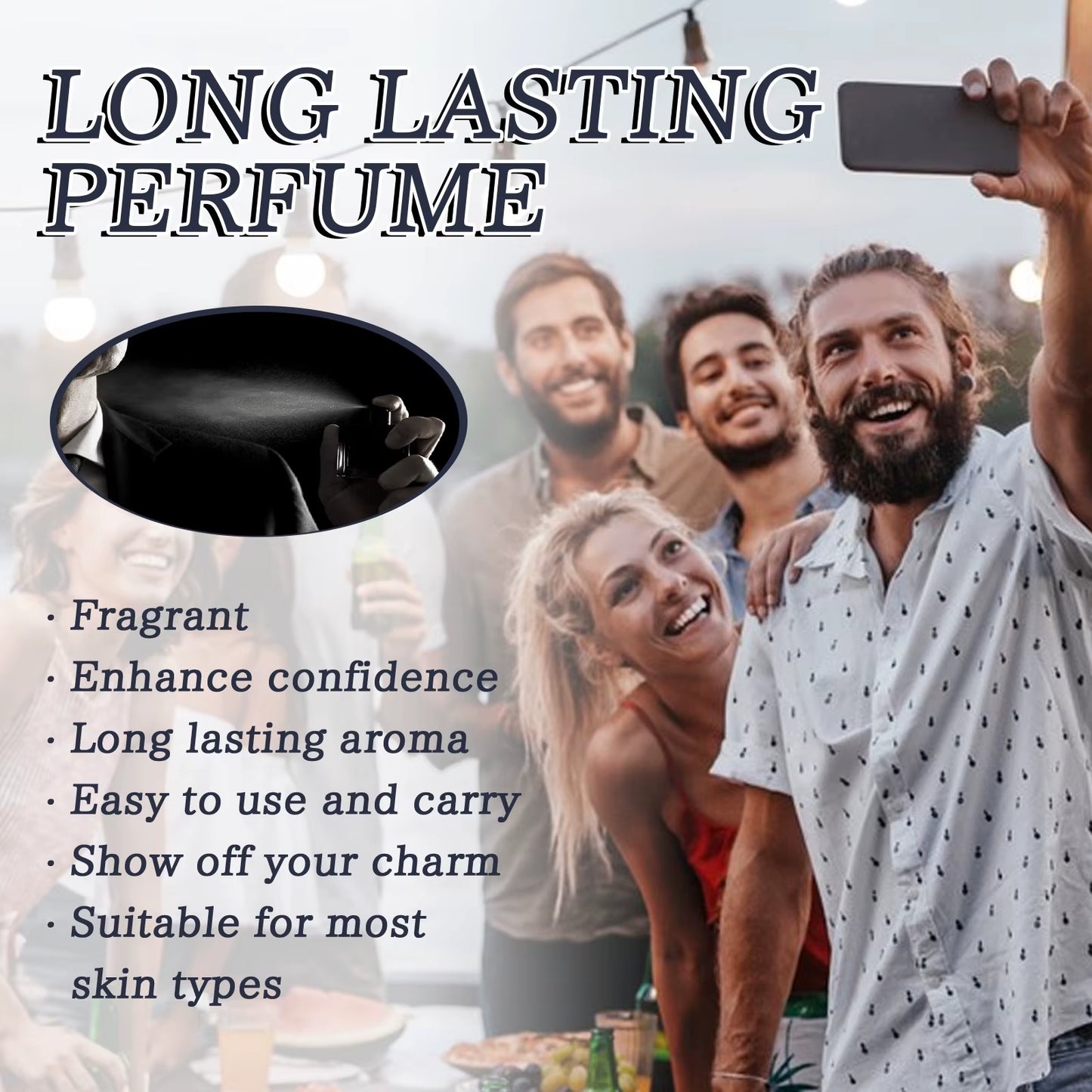 50Ml Men Pheromone Perfume Spray Charming Long Lasting Fragrace anti Sweat Body Flirting Dating Romantic Scent Perfume