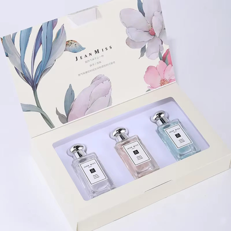 90Ml Perfume Women Gift Box 3Pcs Set Original Perfumes Spray Floral Scent Perfume Lasting Fragrance Pheromone Light Fragrance