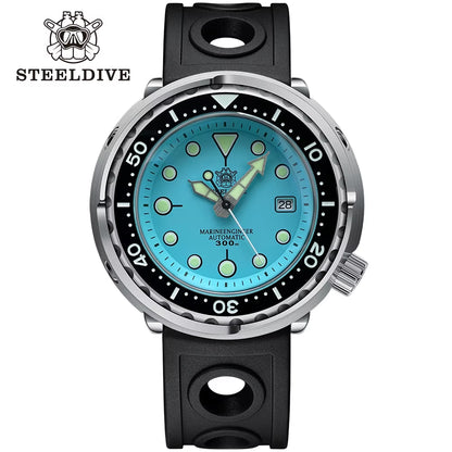 New Tuna Can Classic Watch for Men  SD1975C Super Luminous Ceramic Bezel 300M Waterproof NH35 Movement Dive Wristwatch